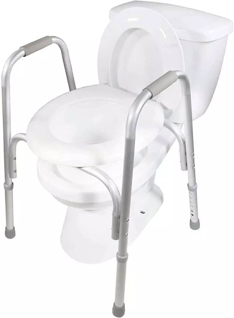 PCP Raised Toilet Seat and Safety Frame