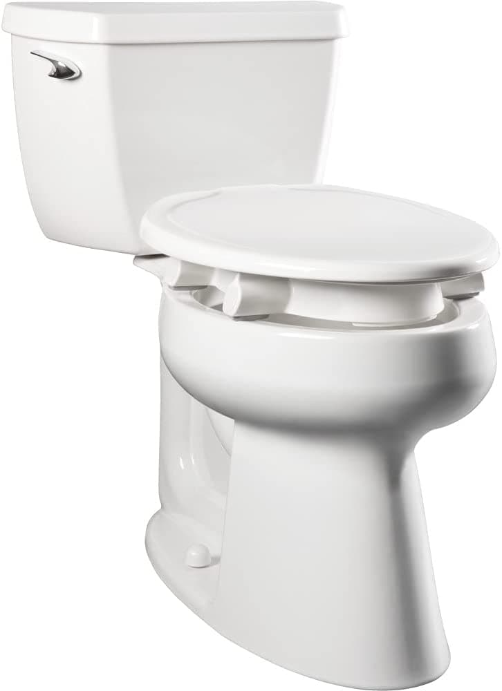 Bemis Assurance With Clean Shield Elongated 3 Raised Premium Plastic Closing Toilet Seat