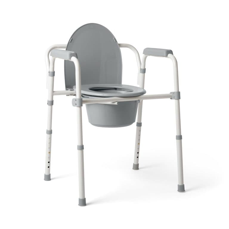 Medline 3-in-1 Steel Bedside Commode