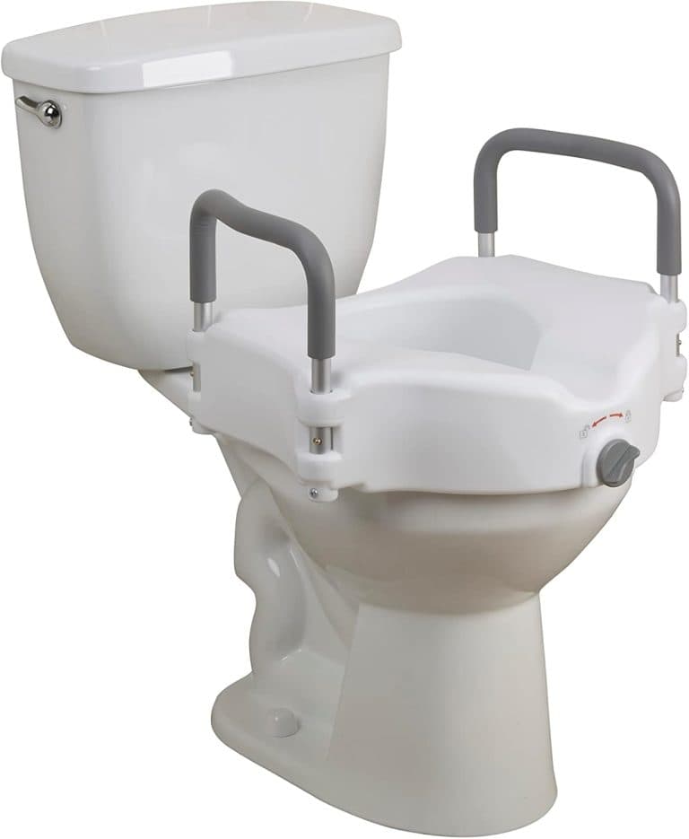 Drive Medical RTL12027RA 2-in-1 Raised Toilet Seat