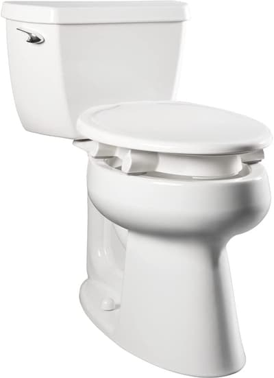 Bemis Assurance With Clean Shield Elongated 3 Raised Premium Plastic Closing Toilet Seat