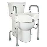 AUITOA 4-in-1 Raised Toilet Seat With Handles